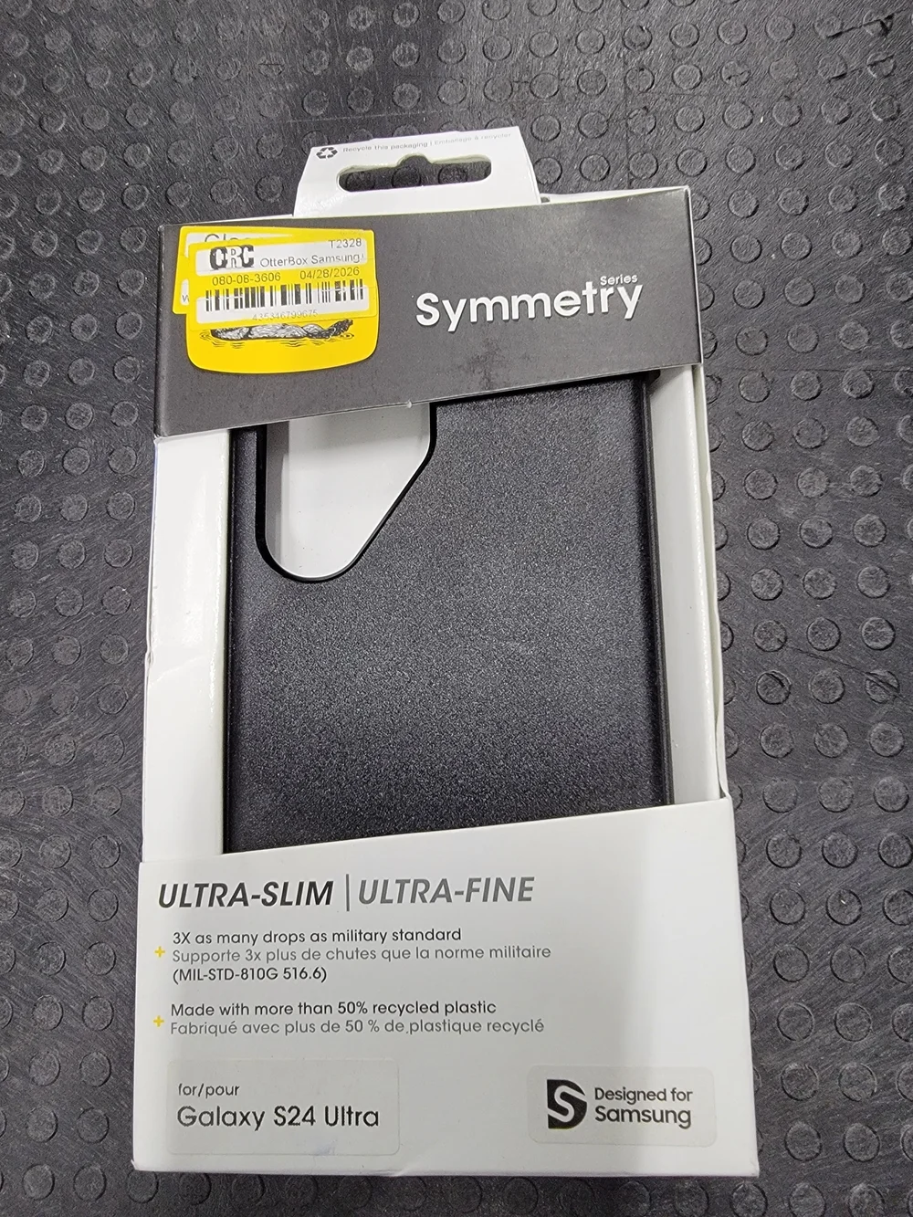 Otterbox Symmetry Series Slim Black Case for Samsung Galaxy S24 Ultra